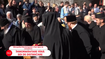Zeci de mii de oameni la înmormântarea mitropolitului care a afirmat că „pelerinajele sunt vaccinul pentru COVID-19”