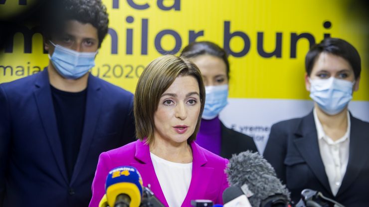 Maia Sandu, după ce a fost aleasă președinte al Republicii Moldova