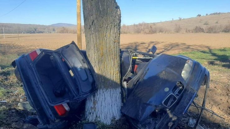 Mașină accident Tulcea