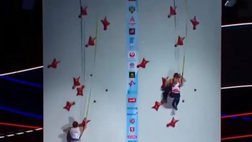 Nou record mondial la proba de escaladă-viteză: 6,964 secunde