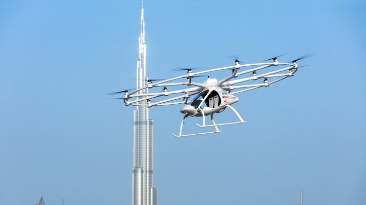 Spania vrea să introducă taxiuri zburătoare în 2022