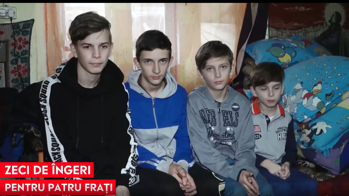 Povestea a patru frați de lângă Cluj-Napoca a stârnit un val de emoție. Bogdan Boza, unul dintre îngeri