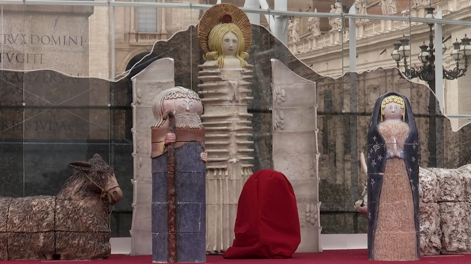 Scena nașterii din Vatican stârnește controverse online. Darth Vader și un astronaut, „vedete” în scena biblică