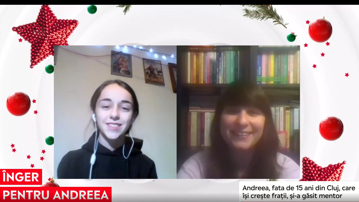 Îngerașul Andreea, fata care este și mamă și tată pentru frații ei, și-a găsit un înger protector