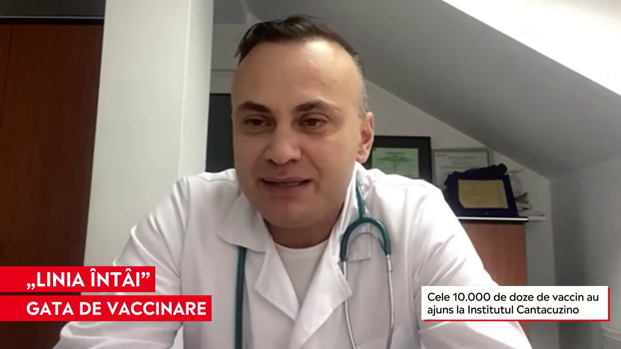 Adrian Marinescu, printre primii medici care se vor vaccina: „Nu îmi e teamă de reacțiile adverse. Sunt entuziasmat”