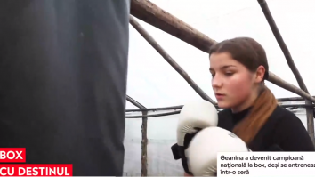 Geanina Bănică este campioană națională la box, dar se antrenează într-o seră cu legume