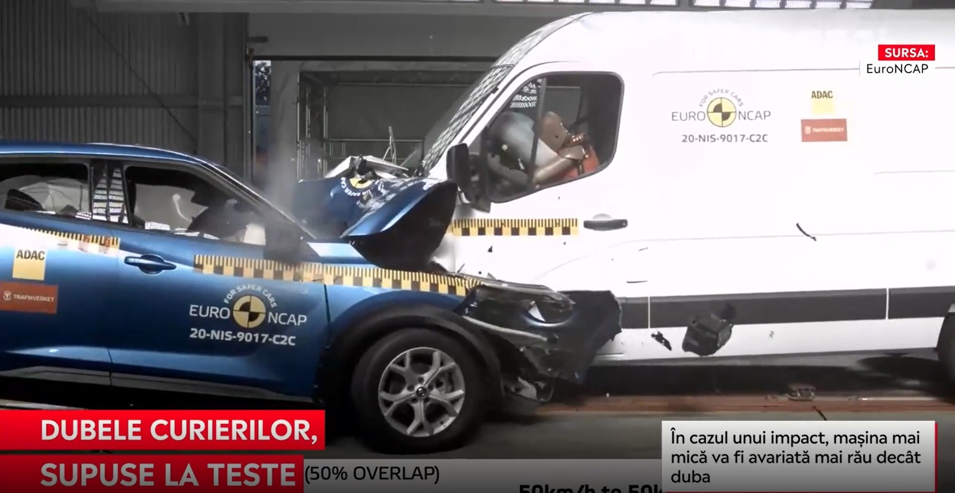 Cât de sigure sunt dubele de livrări în cazul unui impact. EuroNCAP le-a testat pe cele mai populare din Europa