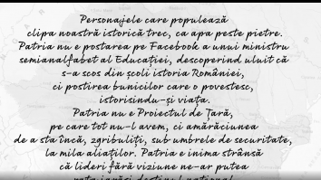 Lelia Munteanu: „Patria nu e postarea pe Facebook a unui ministru semianalfabet al Educației, descoperind uluit că s-a scos din școli istoria României”