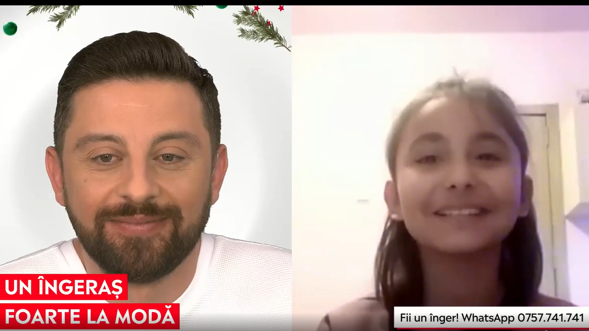 Moș Crăciun i-a adus multe daruri îngerașului Andreea Domnu