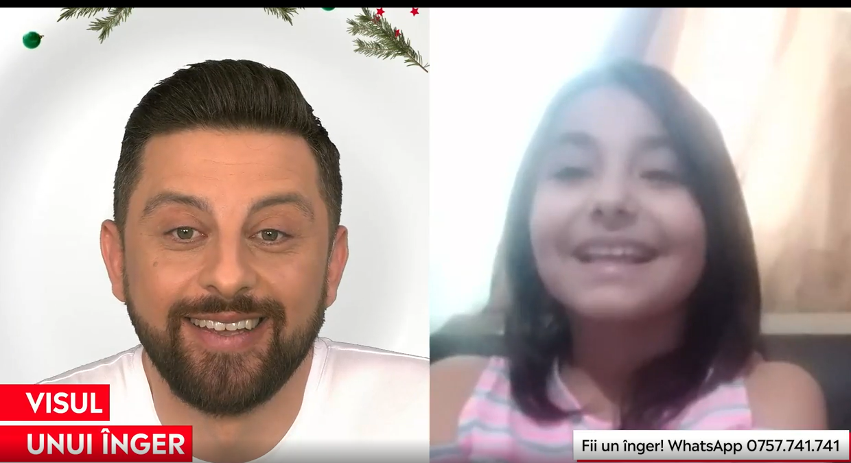 Andreea Domnu, un înger de 10 ani. Ce-și dorește de Crăciun: „Să muncească mama mai puțin și să se deschidă școlile”