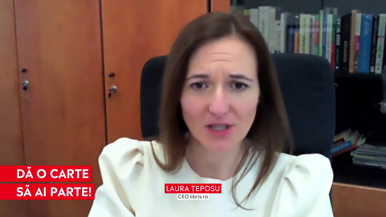 Laura Țeposu, CEO-ul unei librării online, donează cărți copiilor defavorizați: ”Este important să aibă acces la cărți frumoase”