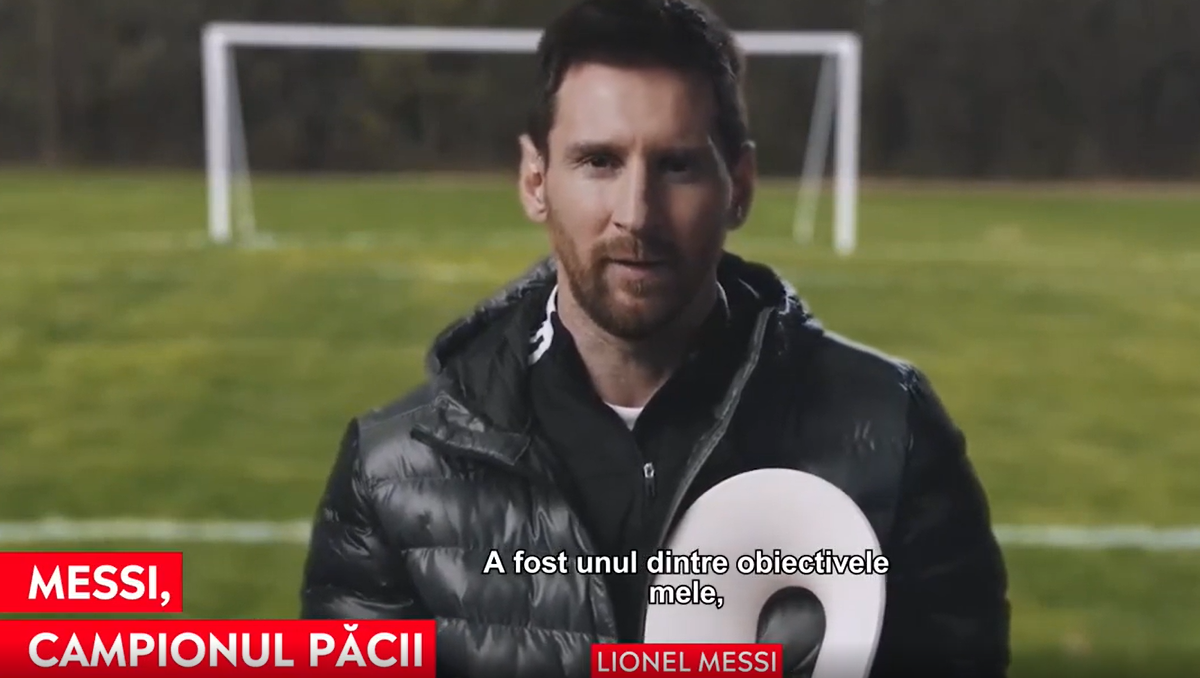 Premiat pentru bunătate. Messi este campionul Păcii în 2020