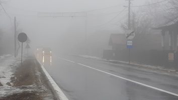 Ceață pe autostradă