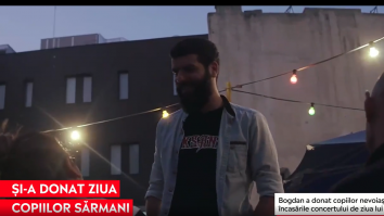 Bogdan Munteanu a creat o inițiativă caritabilă de ziua lui. Donează toate încasările copiilor nevoiași