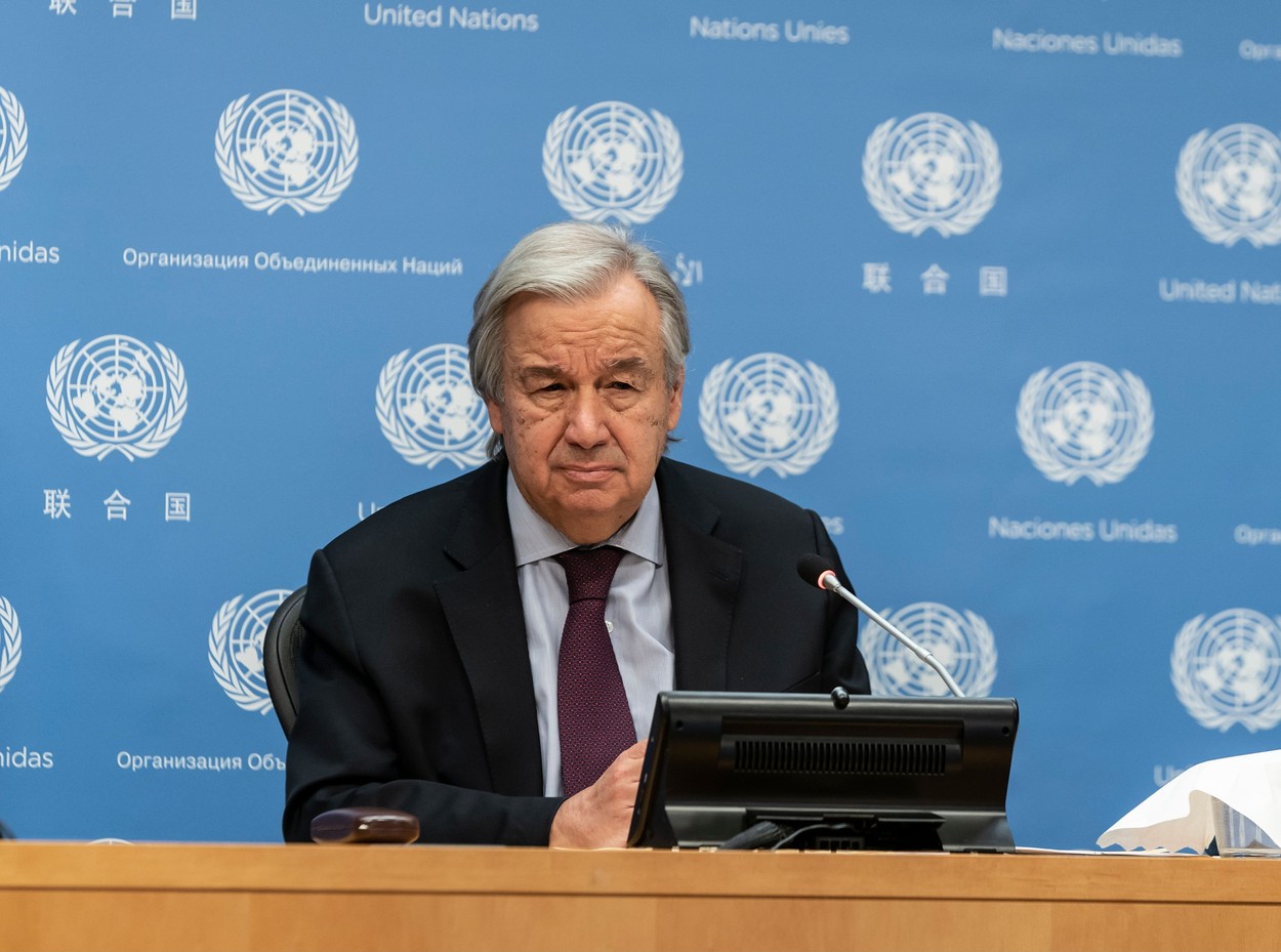 Mesajul dur al Secretarului General ONU: „Omenirea duce un război contra naturii. Este suicid”