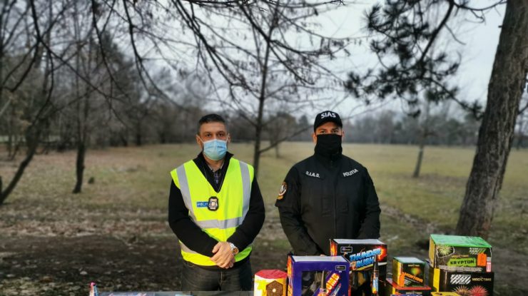 Operațiunea „Foc de artificii”. Poliția Română a confiscat peste 32 de tone de articole pirotehnice