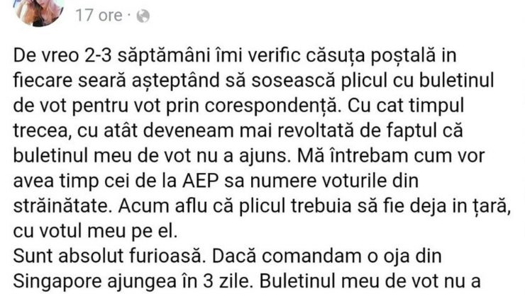 Alegeri parlamentare 2020. Reacția românilor la mailul AEP privind voturile pierdute sau anulate