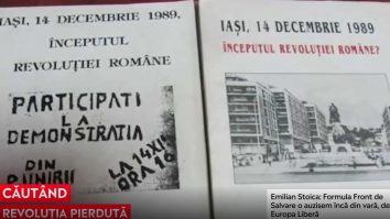 Revoluția de la Iași. Filmul evenimentelor protestului din decembrie 1989 împotriva dictaturii ceauşiste
