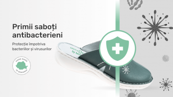 O familie din Satu Mare produce saboți medicali tratați antibacterian. Prețul unei perechi