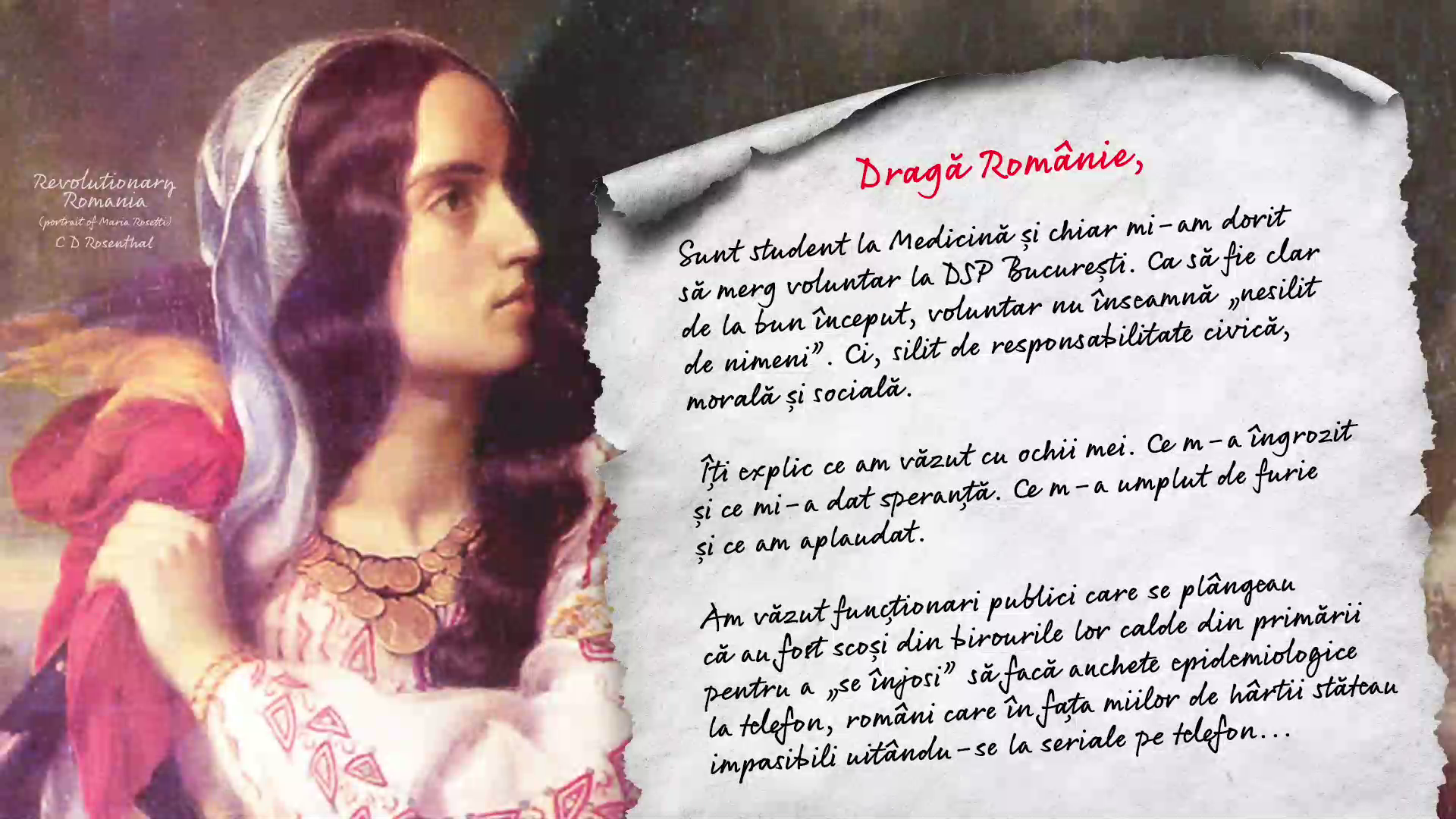 Scrisoarea tulburătoare a unui student la Medicină, pentru România: ”Îți explic ce am văzut cu ochii mei. Ce m-a îngrozit și ce mi-a dat speranță”