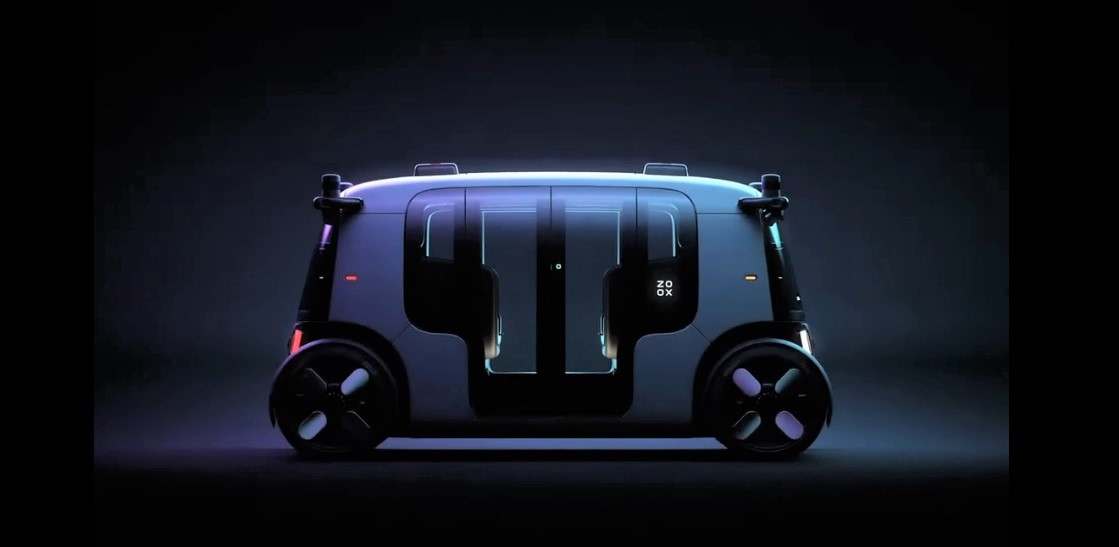 Cum arată robotaxi-ul achiziționat de Amazon, capsula pe patru roți care nu are nevoie de șofer