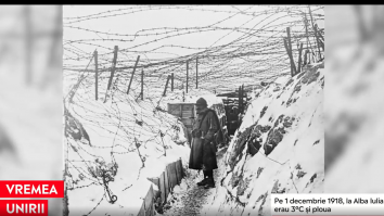 Vremea Unirii. Pe 1 decembrie 1918, la Alba Iulia erau 3 grade Celsius și ploua