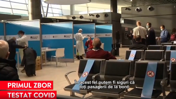 Primul zbor „testat COVID” a sosit miercuri la Roma din New York