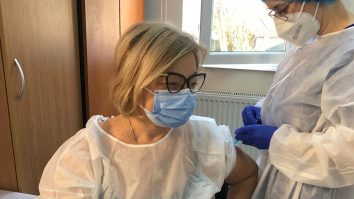 Carmen Dorobăț vaccinată