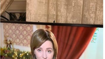Mesajul de Revelion al președintei Maia Sandu. Moldovenii au renunţat în noaptea dintre ani la prosopul de pe televizor