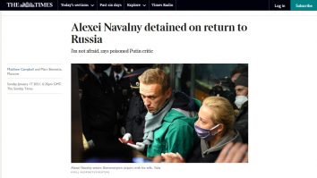 Presa străină, despre reținerea lui Navalnîi:  „Regimul lui Putin este nervos”