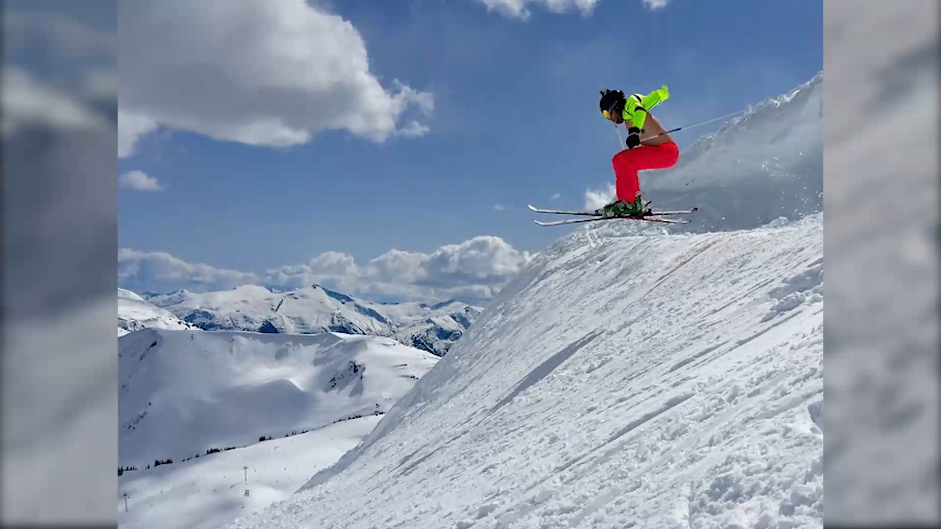 Nebunia noului an. Un polonez a schiat la bustul gol. VIDEO