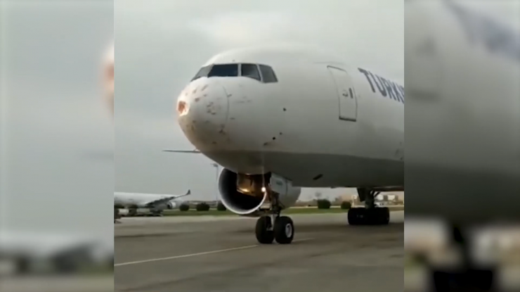 Un avion a aterizat de urgenţă, după ce a lovit un stol de păsări. Daunele suferite
