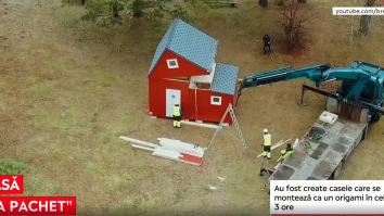 Casele origami se montează oriunde, în maxim 3 ore. Cât costă una