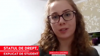Studentă la Drept: „Dacă ar fi respectat statul de drept 100% în România, nu ar mai exista atâtea ordonanțe de urgență”