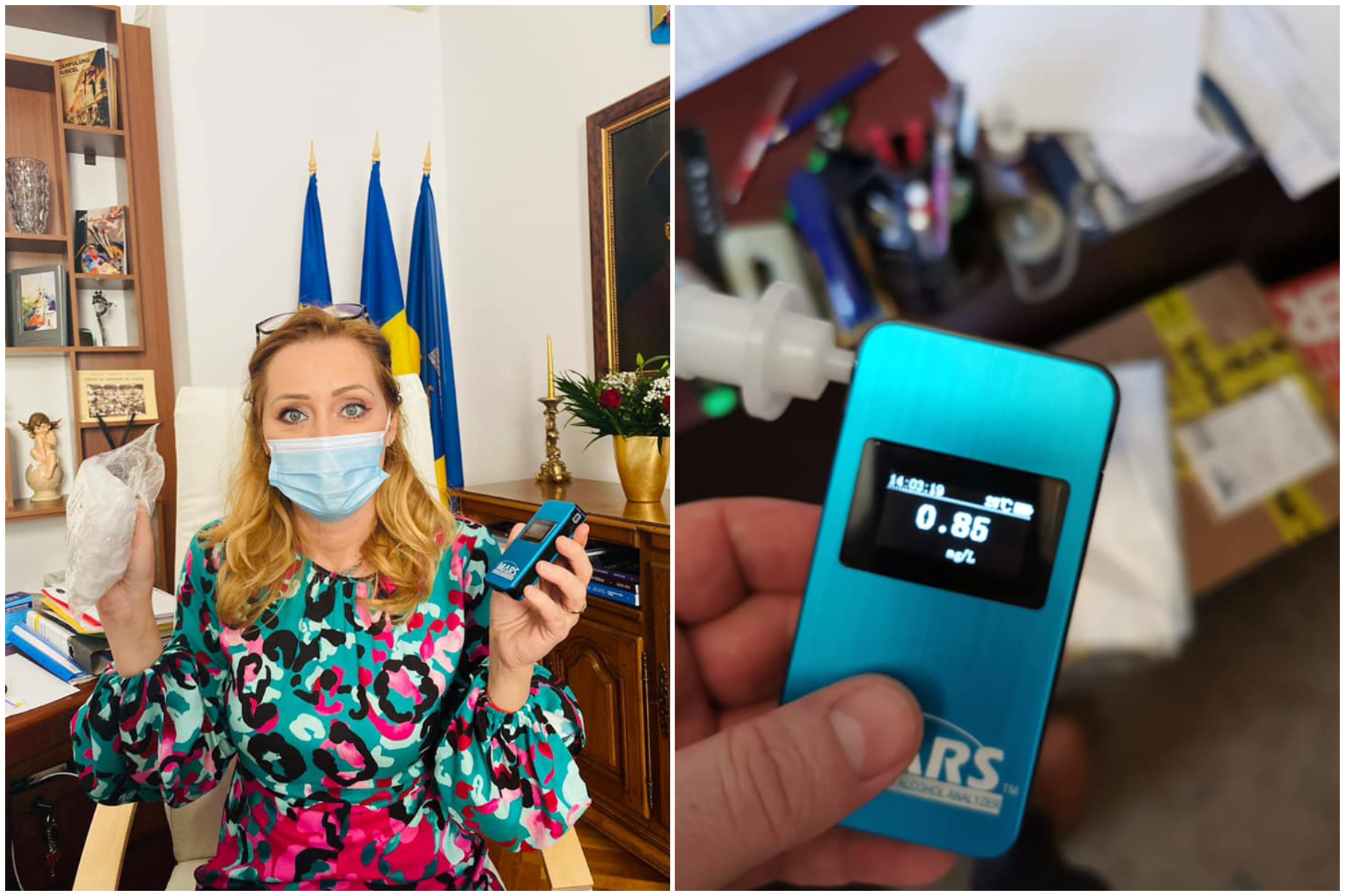 Elena Lasconi a verificat angajații din Primărie cu etilotestul. Ce alcoolemie a avut un bărbat