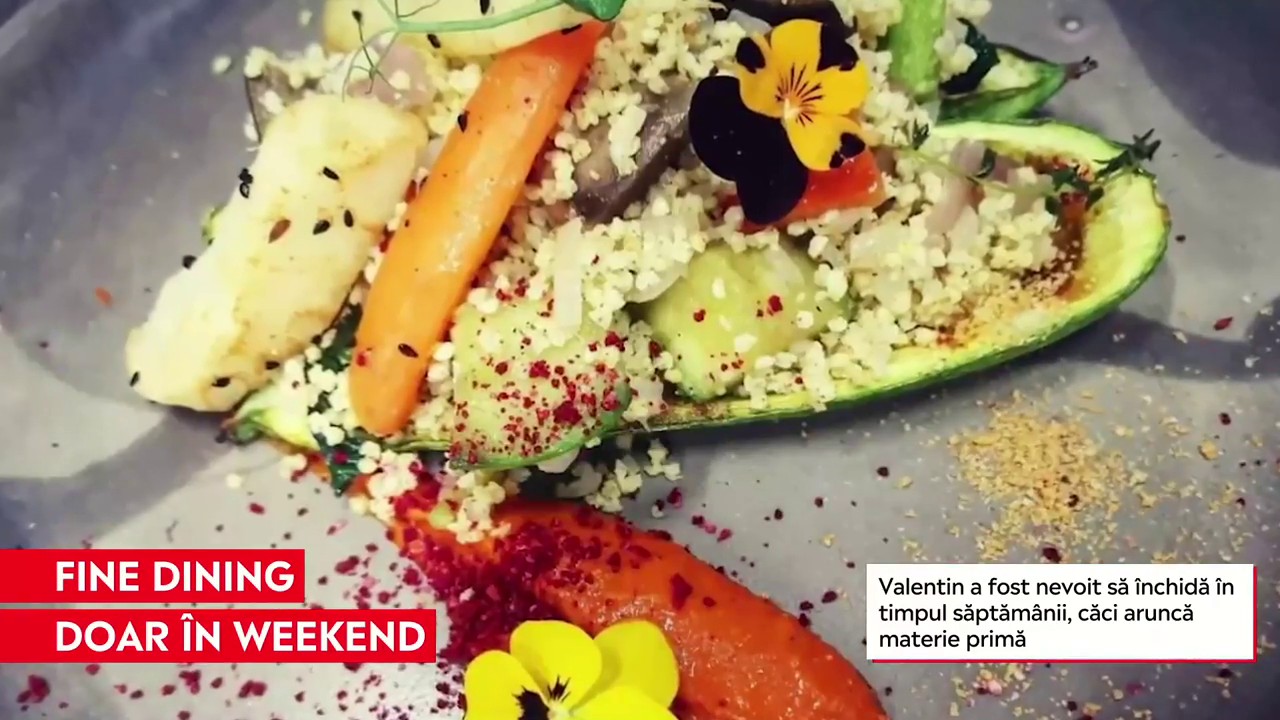 Mâncare fine dining la poalele Tâmpei. Restaurantul funcționează doar în weekend, din cauza restricțiilor