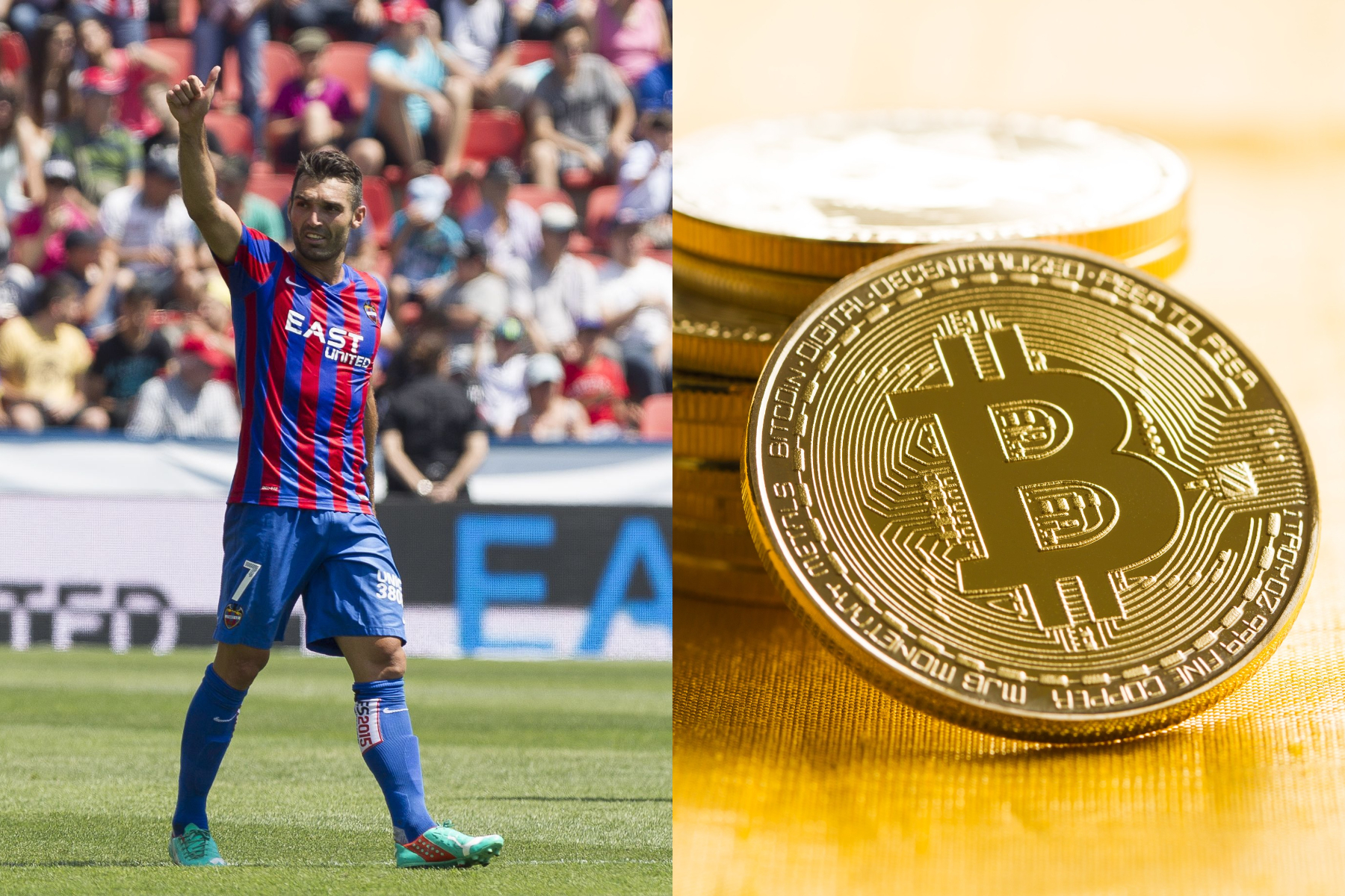 Premieră în fotbal: Transferul unui sportiv spaniol a fost plătit cu criptomonede