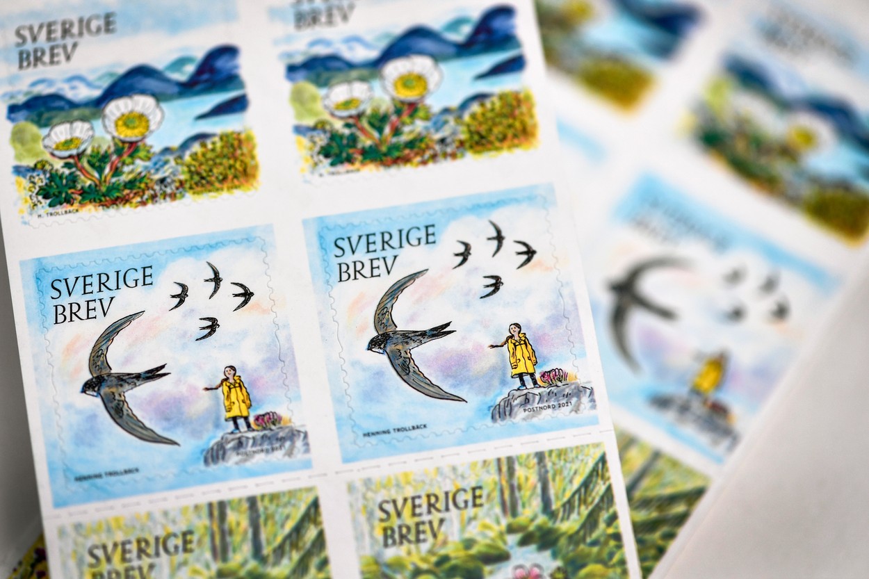 Cum a ajuns Greta Thunberg pe timbrele din Suedia. Autoritățile explică de ce au ales-o