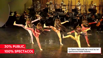 Primul spectacol de operă și balet din 2021, la Opera Națională Iași. Sala a funcționat la 30% din capacitate și au fost vândute toate biletele