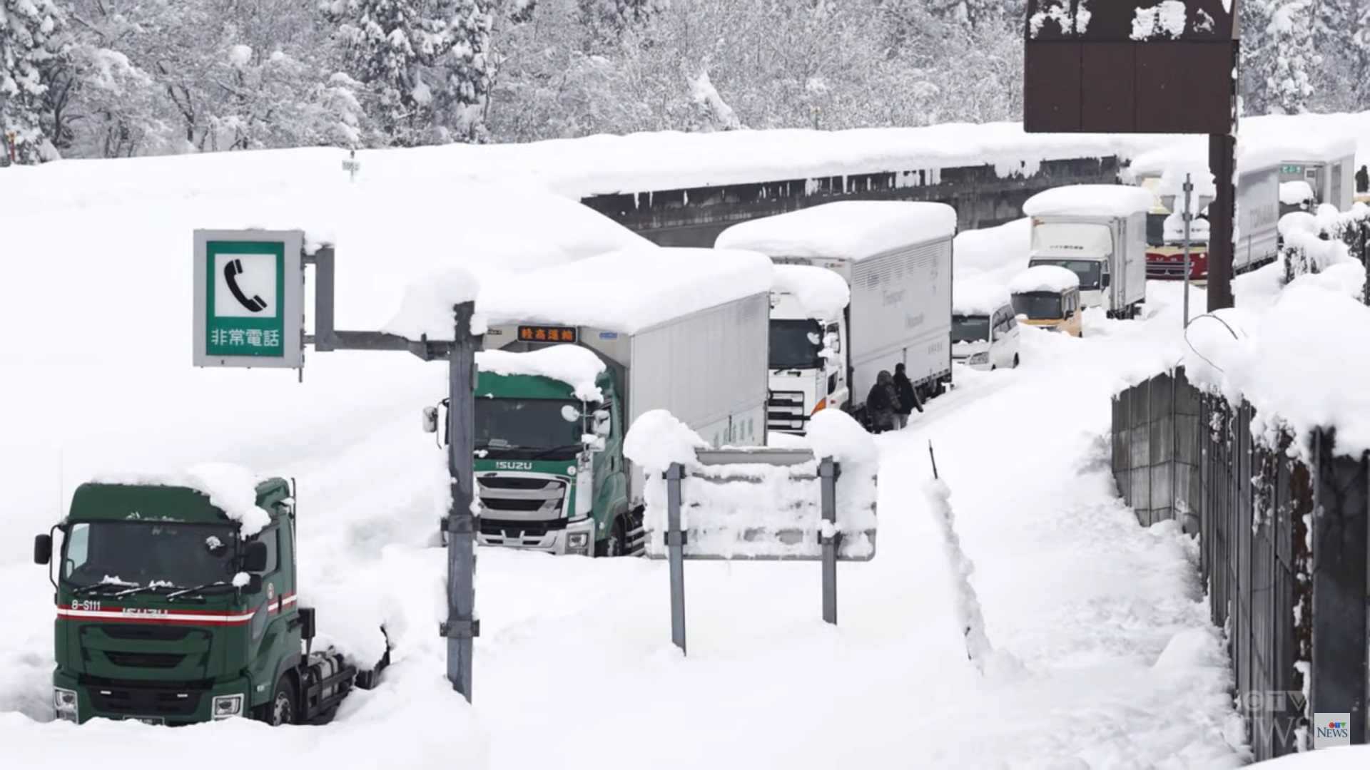 Japonia, acoperită de zăpezi. Opt persoane au murit și sute de oameni au rămas blocați pe drumuri din cauza nămeților