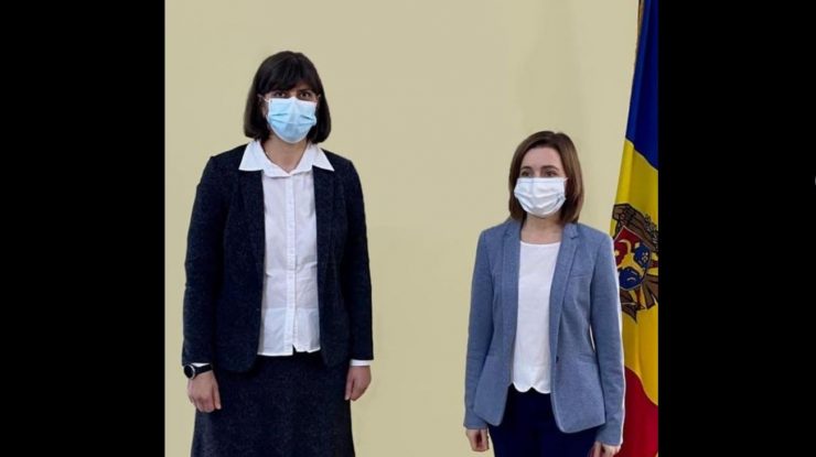 Maia Sandu s-a întâlnit cu Laura Kovesi: „Moldova vrea să colaboreze cu Parchetul European”