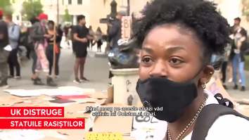 Marea Britanie a înlăturat statuile comercianților de sclavi și a șters numele lor de pe clădiri. Reacția unui manifestant BLM