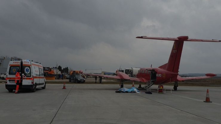 Avionul SMURD care transfera un bărbat de 51 de ani cu arsuri  grave în Belgia, întors din drum. Ce s-a întâmplat