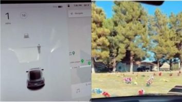 VIDEO. O Tesla a surprins „o fantomă“ într-un cimitir cu senzorii săi de mișcare