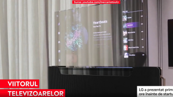 Viitorul televizoarelor este transparent. Noul TV marca LG