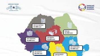 Cea mai mare tranșă de vaccin Pfizer ajunge luni în România. Vin peste 200.000 doze