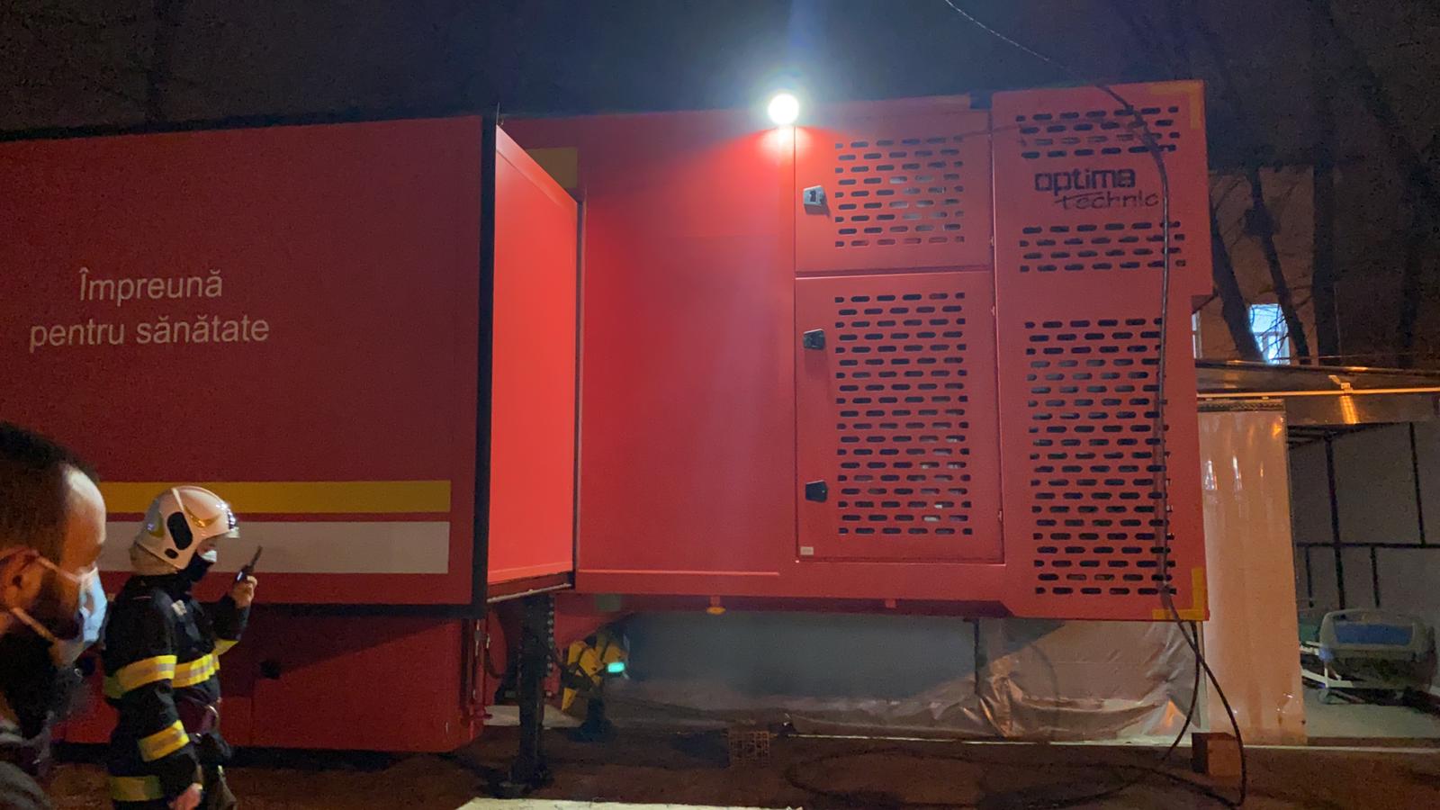 Incident la Marius Nasta. Opt mașini de pompieri au intervenit după ce a ieșit fum dintr-un ventilator al secției mobile ATI