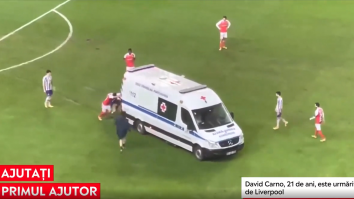 Moment incredibil în Cupa Portugaliei. Echipajul de prim ajutor a avut nevoie de… ajutor