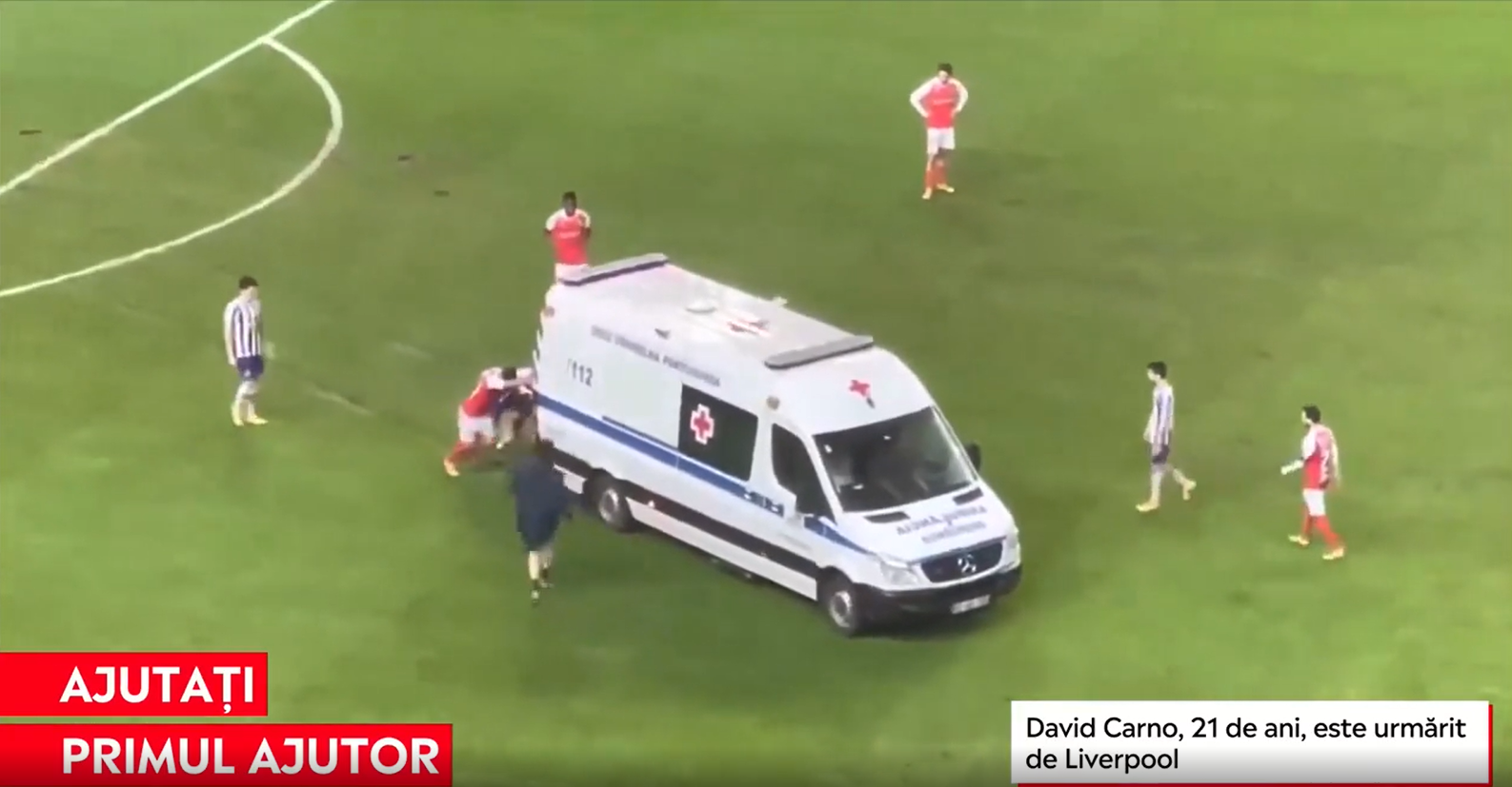 Moment incredibil în Cupa Portugaliei. Echipajul de prim ajutor a avut nevoie de… ajutor