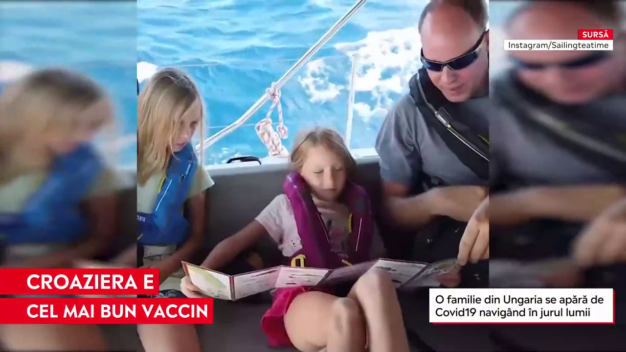 O familie din Ungaria a ocolit pandemia de Covid-19 navigând în jurul lumii